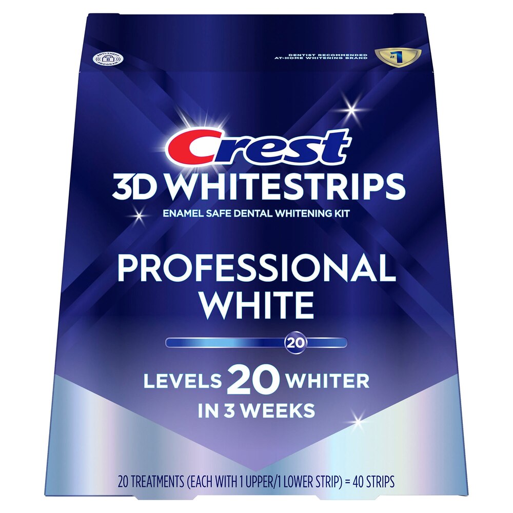 Crest 3D Whitestrips Dental Whitening Kit, Professional Effects, 20 Treatments