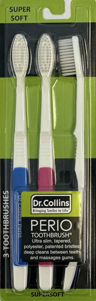 Dr.Collins Perio Toothbrush Value 3 Pack