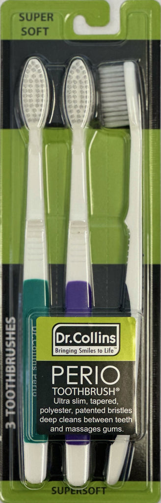 Dr.Collins Perio Toothbrush Value 3 Pack