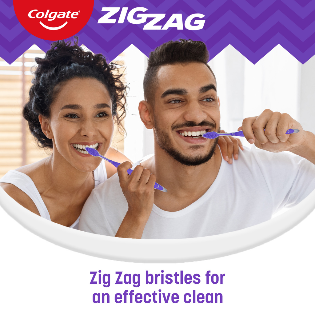 Colgate ZigZag Deep Clean Adult Soft Toothbrush
