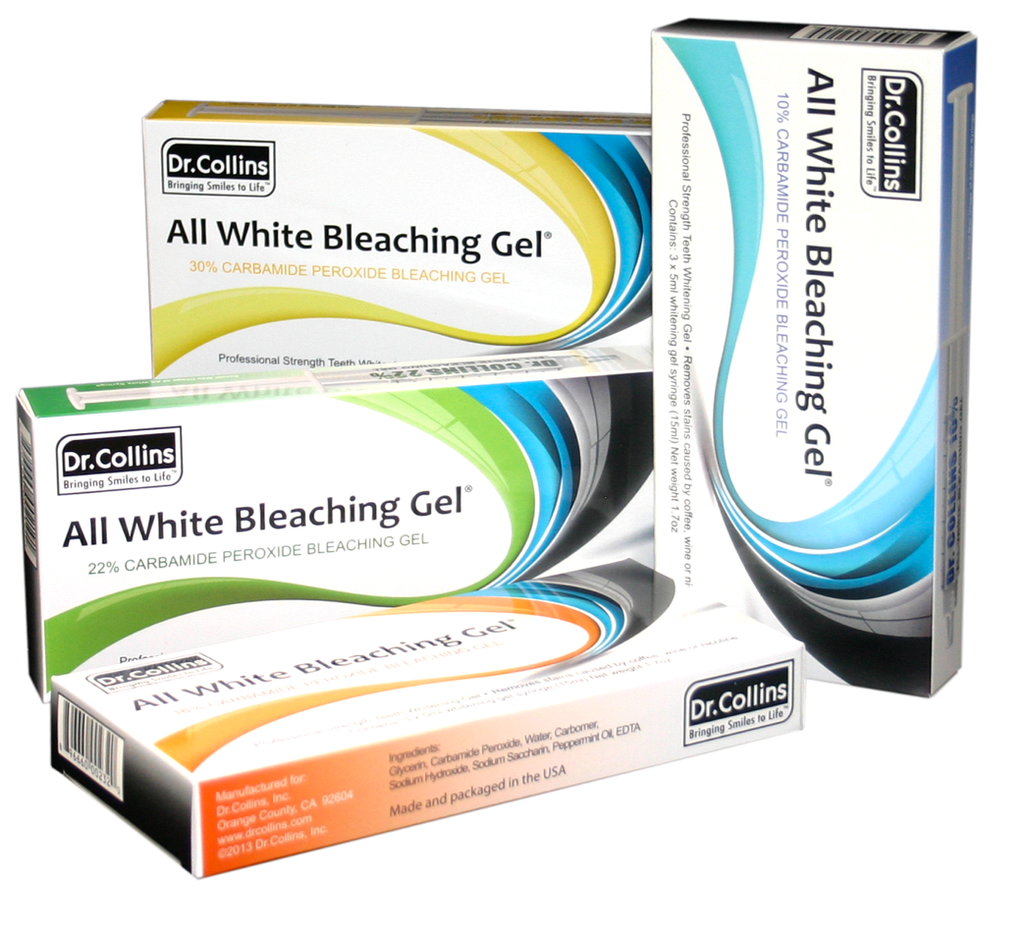 Dr.Collins All White Bleaching Gel Syringes, Carbamide Peroxide - Dentist.net